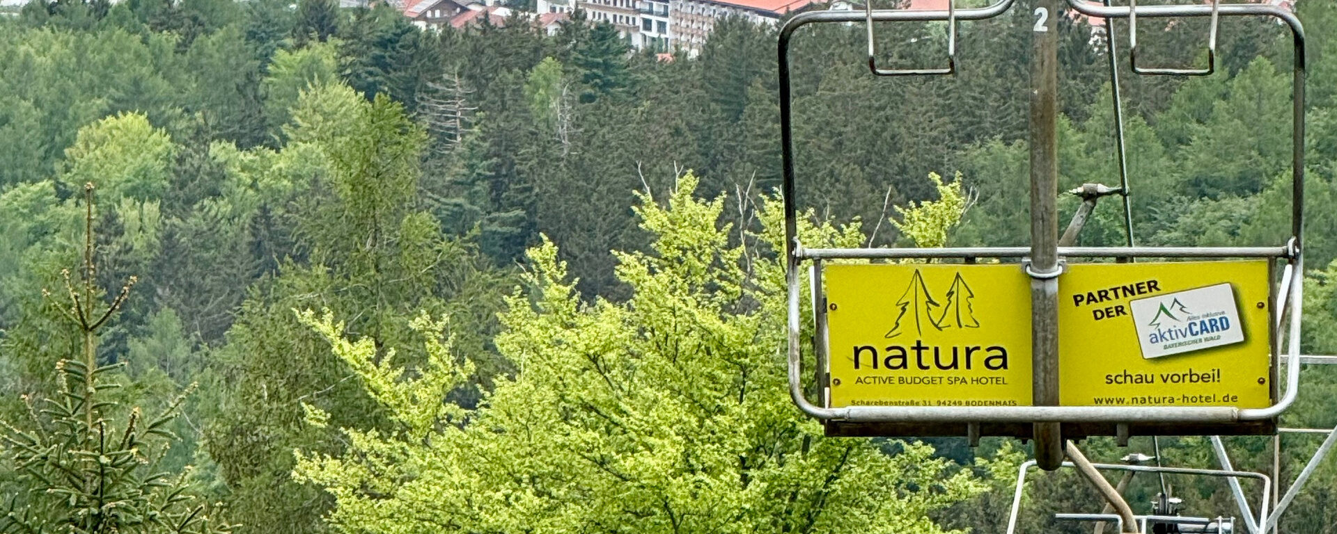 Die Sesselliftbahn am Silberberg nahe dem natura Hotel im Bayerischen Wald